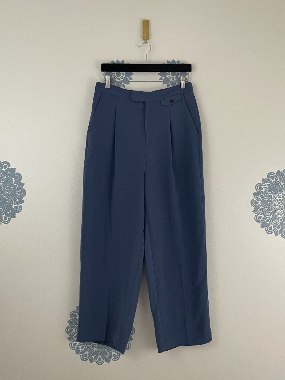 Madewell The Rosedale High Rise Straight Pants in Crepe Nighttime Size 8
